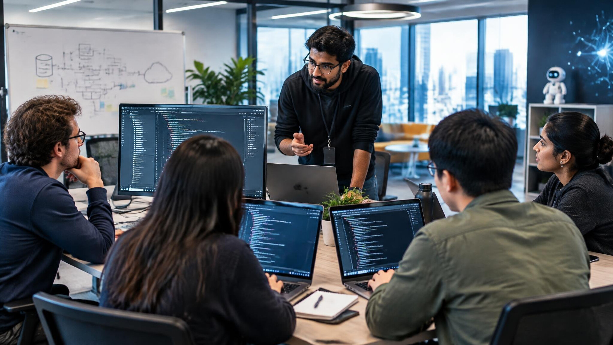 software development team meeting